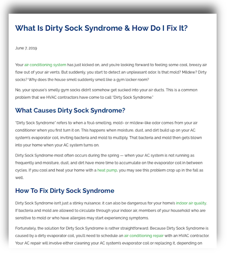 what is dirty sock syndrome blog