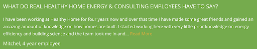 example of employee testimonial