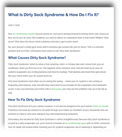 what is dirty sock syndrome blog