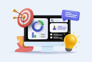 vector depicting marketing strategies