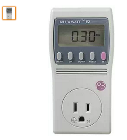 Kill-a-watt electricity monitor
