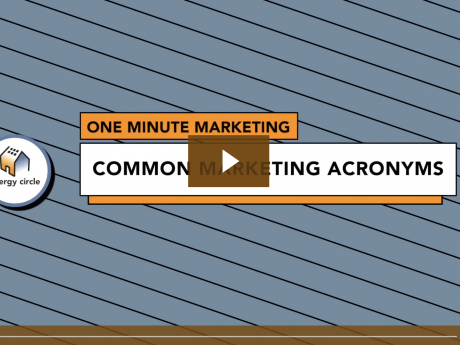 one minute marketing: common marketing acronyms