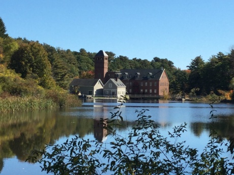 A view overlooking the mill by Energy Circle's old Yarmouth location